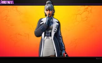 Skin de Fortnite : image de fond d'écran de la tenue agent artique  du personnage de Kor (trench-coat).