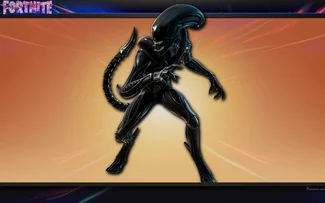 Skin (personnage) Alien Xenomorphe, Fortnite Battle Royale fond d'écran HD.