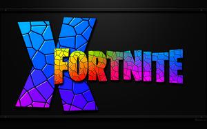 Le fond d'écran du logo de Fortnite : saison 10 chapitre 1.