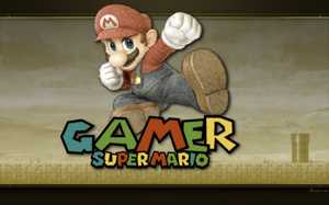 Jeu vidéo : image de fond d'écran de Gamer Super Mario.