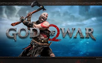 kratos - logo - fond d'écran god of war - arrière-plan pour pc