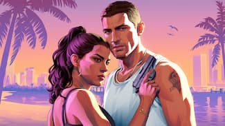 GTA 6 (Portraits Jason et Lucia) image de fond d'écran.