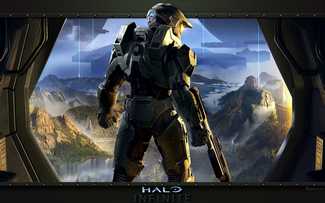 Master Chief - Halo Infinite Fond d'écran HD Arrière-plan pour Ordinateur.