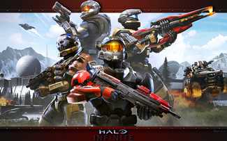 Multiplayer Halo Infinite Fond d'écran HD Arrière-plan pour Ordinateur.