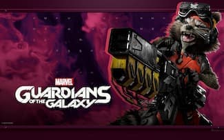 Marvel's Guardians of the Galaxy Rocket Raccoon Fond d'écran du Jeu Vidéo.