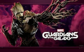 Marvel's Guardians of the Galaxy Groot fond d'écran du jeu vidéo.