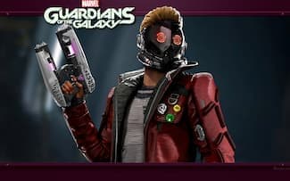 Marvel's Guardians of the Galaxy Star lord fond d'écran du jeu vidéo.