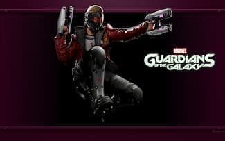 Marvel's guardians of the galaxy star lord fond d'écran du jeu vidéo.