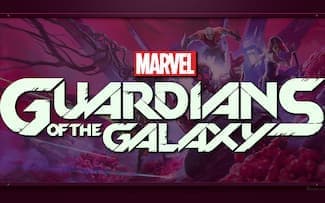 Marvel's Guardians of the Galaxy Logo fond d'écran du jeu vidéo.