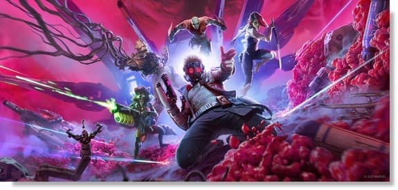 Image de fond d'écran du jeu vidéo Marvel's Guardians of the Galaxy pour PC !