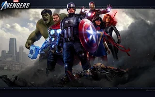 Jeu vidéo : fond d'écran de Marvel’s Avengers.