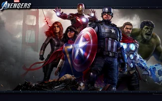 Jeu vidéo : image de fond d'écran de Marvel’s Avengers.