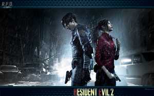Le fond d'écran du jeu vidéo Resident Evil 2 Remake.