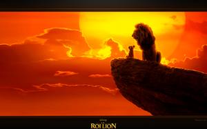 Simba et Mufasa - Film d'animation 2019 - Le Roi lion - Fond d' écran