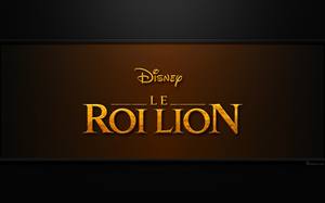 Le Roi lion : fond d'écran avec le logo de Disney - Arrière-plan pour PC.