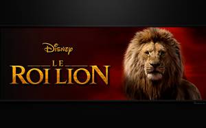 Le Roi lion : fond d'écran de Mufasa et du logo Disney.