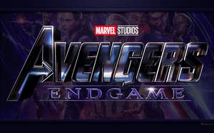 Fond d'écran MARVEL (logo du film Avengers Endgame) arrière-plan pour PC Wallpaper Design