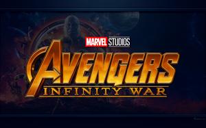 Fond d'écran MARVEL (logo du film Avengers Infinity War) arrière-plan pour PC Wallpaper Design
