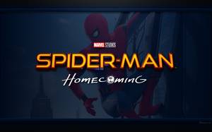 Fond d'écran MARVEL (logo du film de Spider-Man: Homecoming) image arrière-plan pour PC Wallpaper Design
