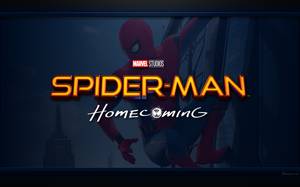 Fond d'écran MARVEL (logo du film de Spider-Man: Homecoming) image arrière-plan pour PC Wallpaper Design