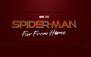 Fond d'écran MARVEL (logo du film Spider-Man: Far From Home) arrière-plan pour PC Wallpaper Design