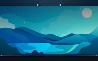 Minimaliste lac montagne bleu paysage fond d'écran.