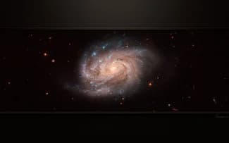 NGC 1803 Galaxie spirale barrée fond d'écran HD.