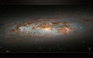 NGC 3175 Galaxie spirale barrée fond d'écran HD.