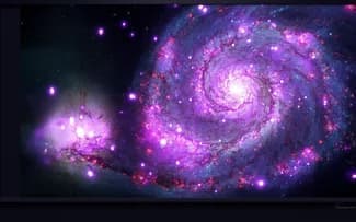La galaxie du tourbillon - Fond d'écran HD de l'espace.