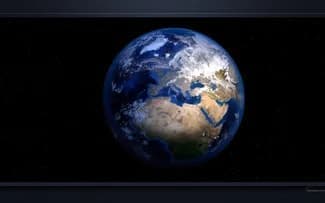 La Terre vue de l'espace, planète bleue fond d'écran HD.