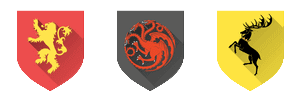 Emblèmes Game of Trones icônes - Ico et PNG.