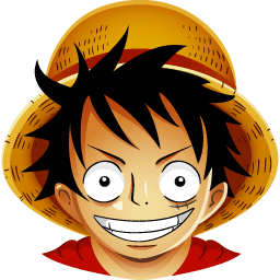 Icone Manga - One Piece - Luffy - 256x256 PNG