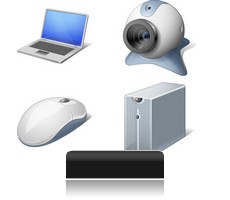 Icones bureau Mat�riel informatique gratuits.