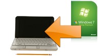 Boites Windows 7 et netbook mini portable.