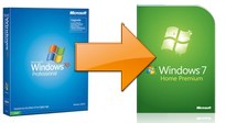 Boites Windows 7 et Windows XP.