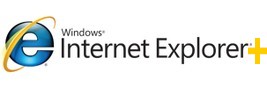 logo internet explorer et le signe plus