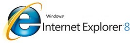 logo et texte: Internet Explorer 8.