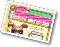 Jeu virtuel de fille sim-pet.com.