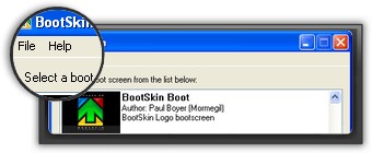 screenshot BootSkin