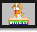 screenshot horloge chiots Cute Puppy Clock
