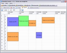 Screenshot de l'agenda/organiseur Schedulia.