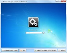 screenshot Tweaks.com Logon Changer for Windows.