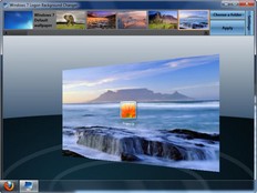screenshot Windows 7 Logon Background Changer.