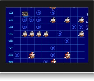 Screenshot du jeu de bataille navale fleet.