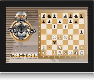 Screenshot du jeu d'checs en ligne robo chess.