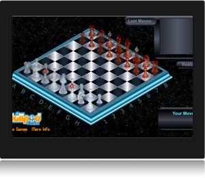 Screenshot du jeu d'checs en ligne 3D chess.
