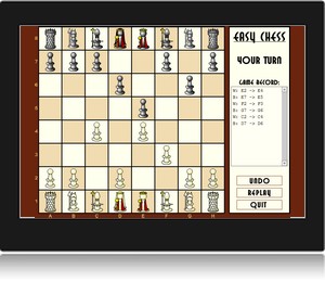 Screenshot du jeu d'checs en ligne easy chess.