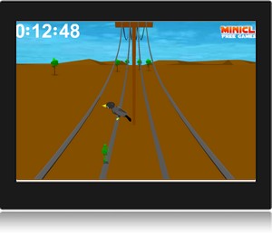 Screenshot du jeu en ligne Bug On A Wire.
