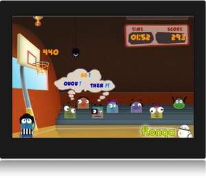 Screenshot du jeu en ligne Top Basketball.