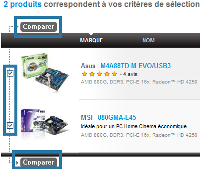 Comparaison cartes m�res AM3.